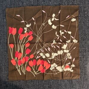Vintage NINA RICCI Floral Tulip Handkerchief